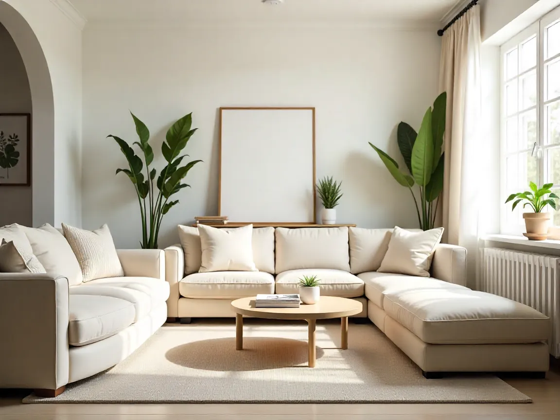 Beautifully organized living space showcasing professional decluttering results